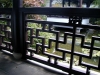 Lattice work on guard rails Lattice work on guard rails